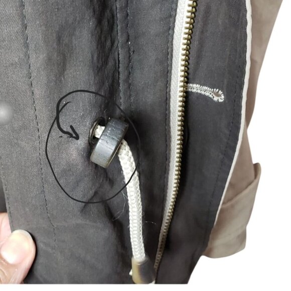 London Fog  Jacket Parka Removable Lining & Hood Men Beige/Brown/red Large - Picture 4 of 15